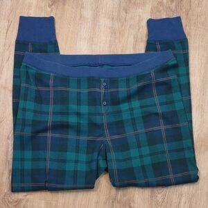 Old Navy Women's Plaid Pajamapants in Green and Navy